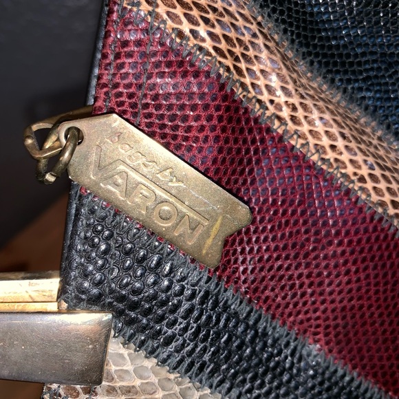 Vintage 1960’s bag by Varon snake print - Picture 4 of 5